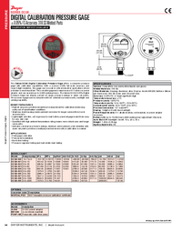 Thumbnail of document Data Sheet - DCGII Digital Calibration Pressure Gage
